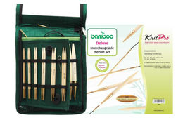 Набор съёмных бамбуковых спиц стандартной длины KnitPro Bamboo Deluxe set, арт. 22542 — фото 1
